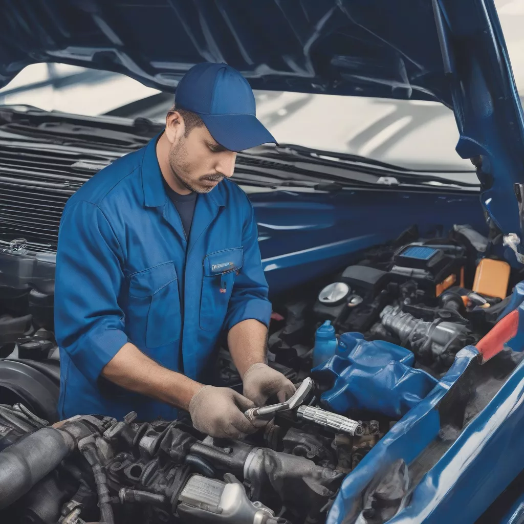 Kiểm tra động cơ xe tải