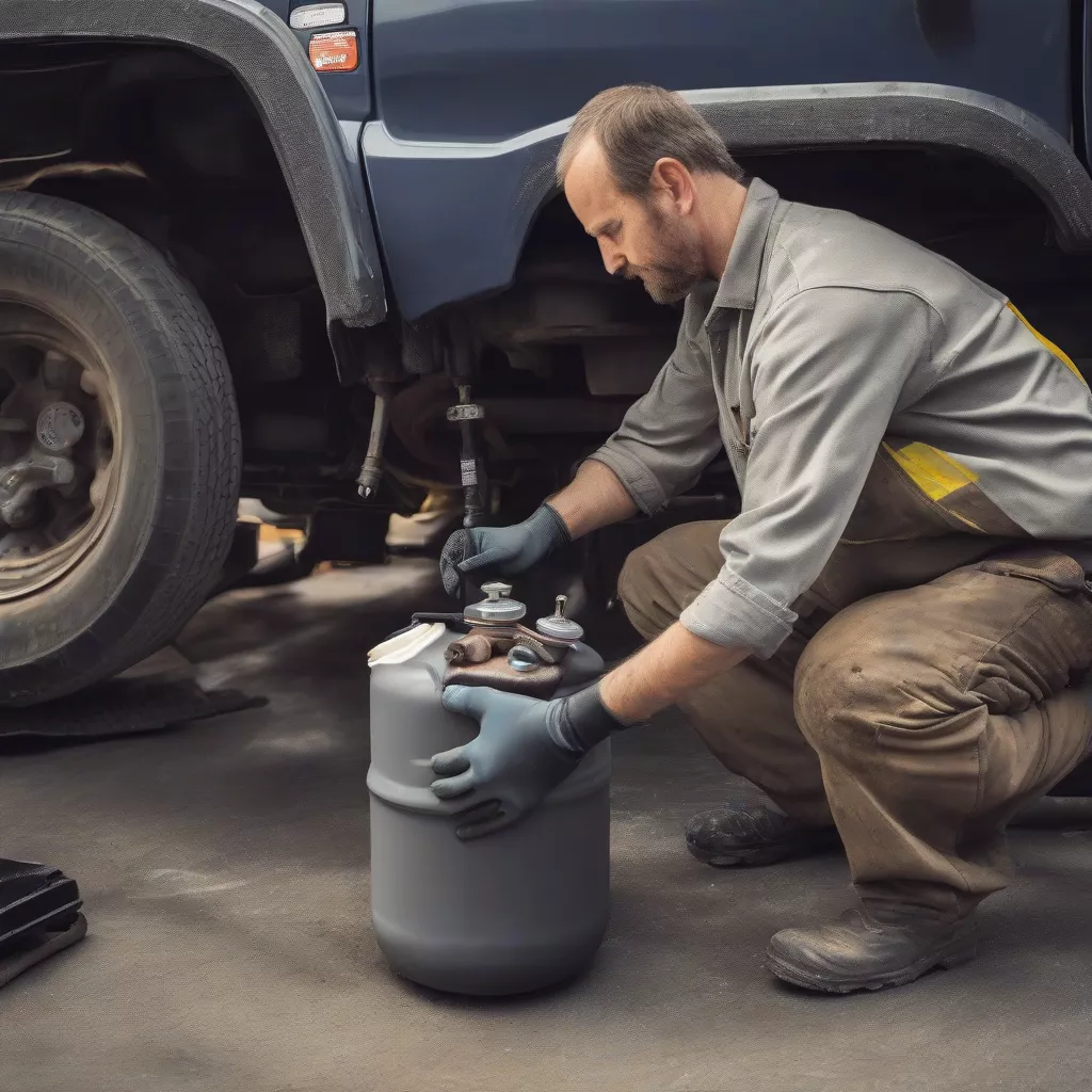 Replacing a Truck Expansion Tank