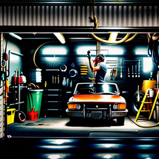 Anh kỹ thuật viên đang thay kính ô tô