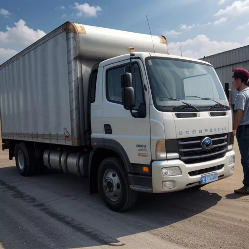 Ảnh nhân viên đang tư vấn mua xe tải trả góp