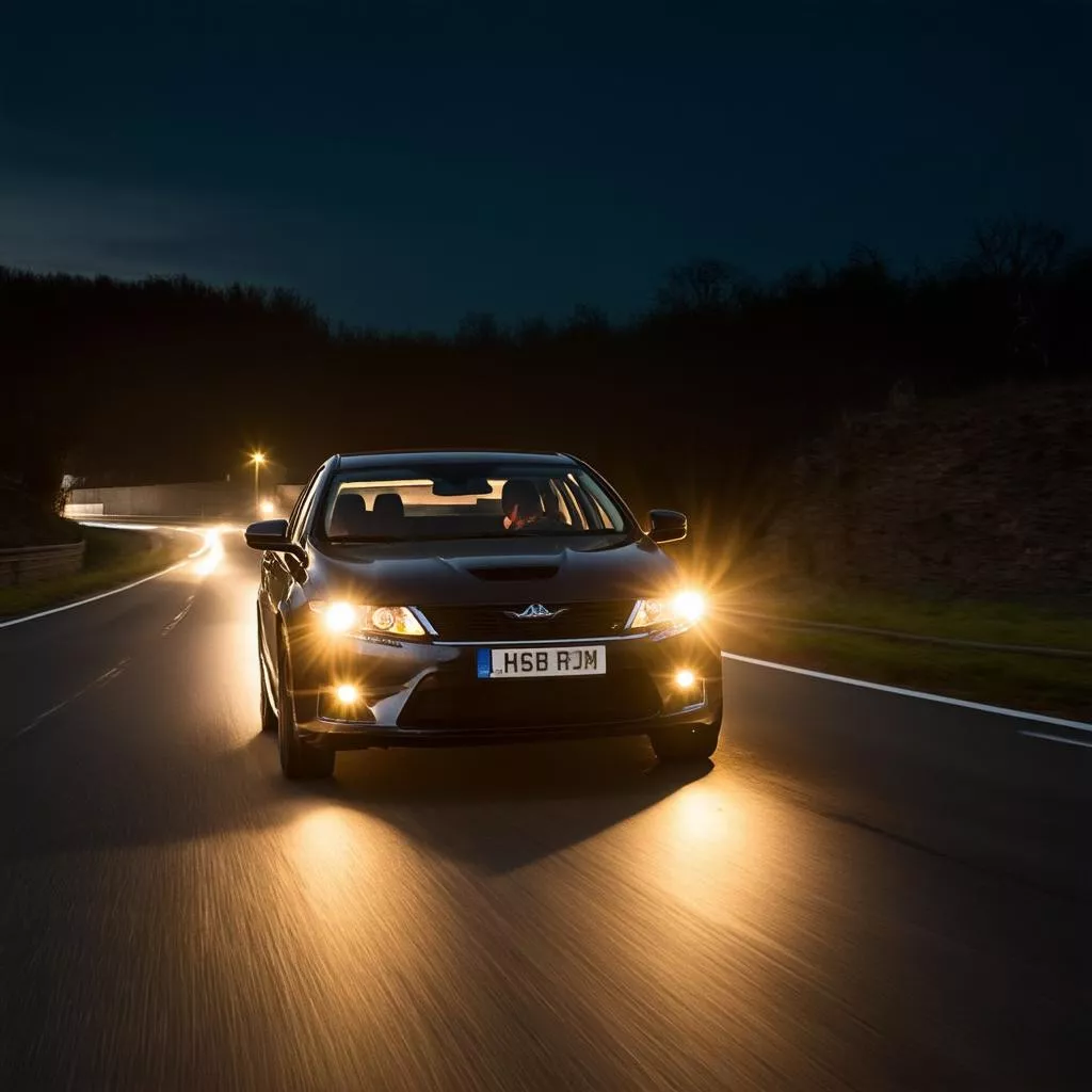 Truck headlight illumination