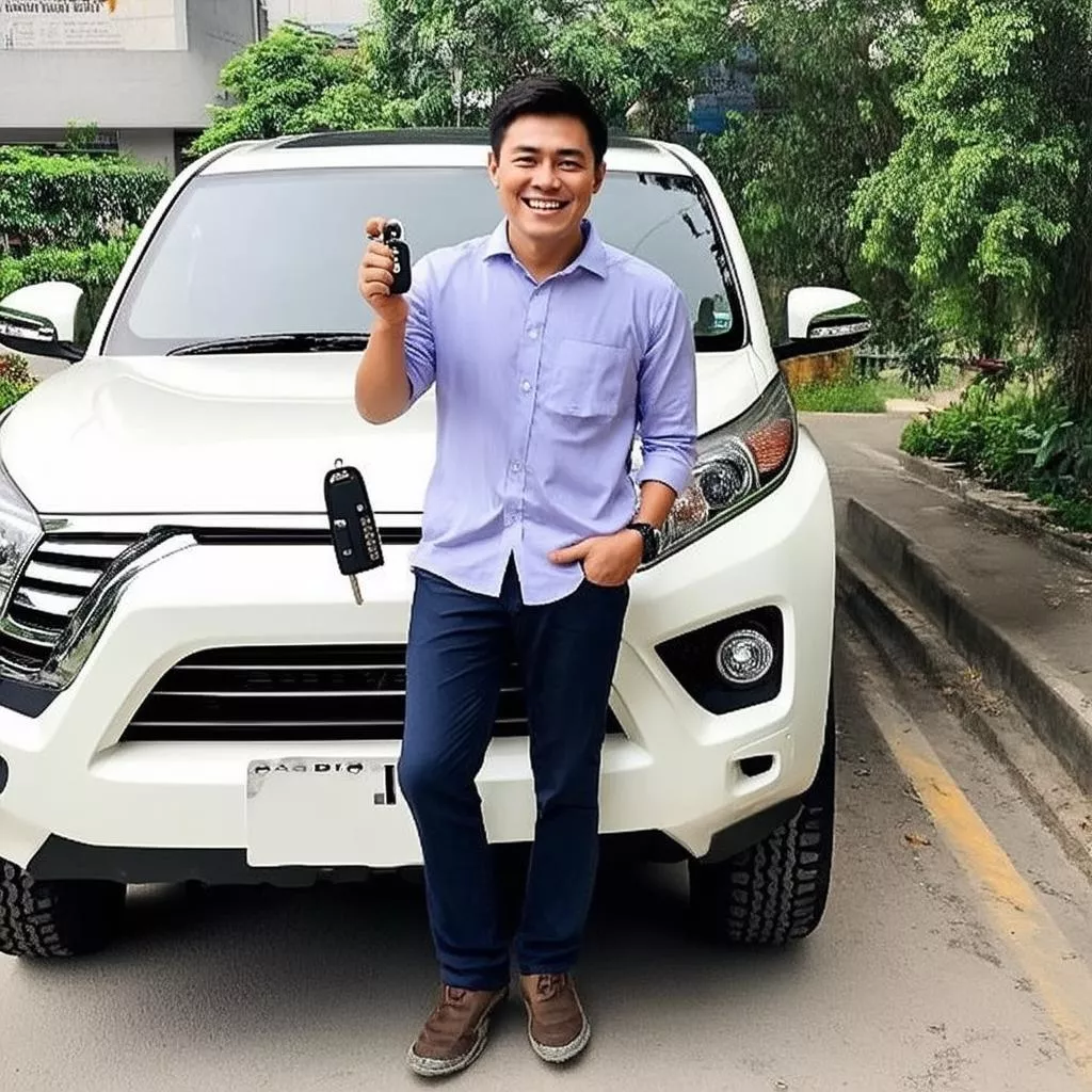 Anh Tuấn mua xe ô tô