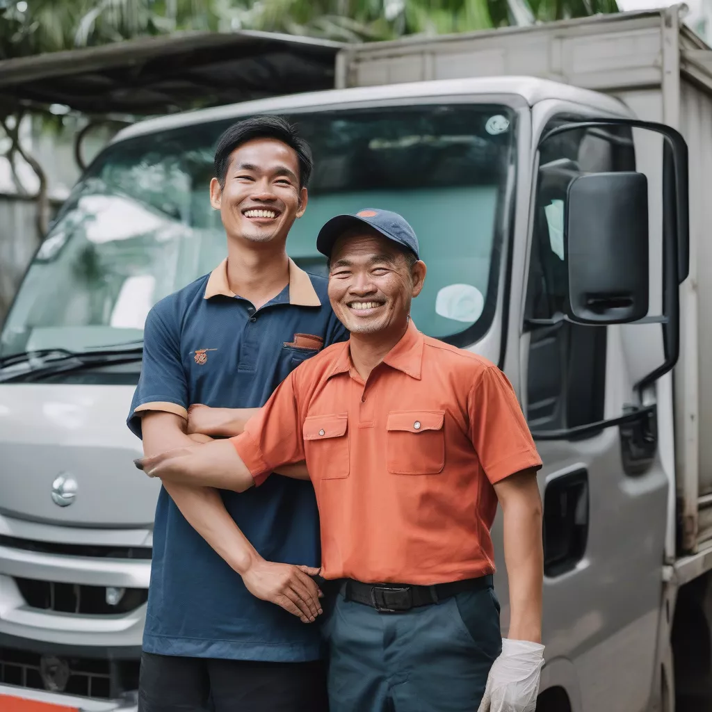 Mr. Tuan with his new truck