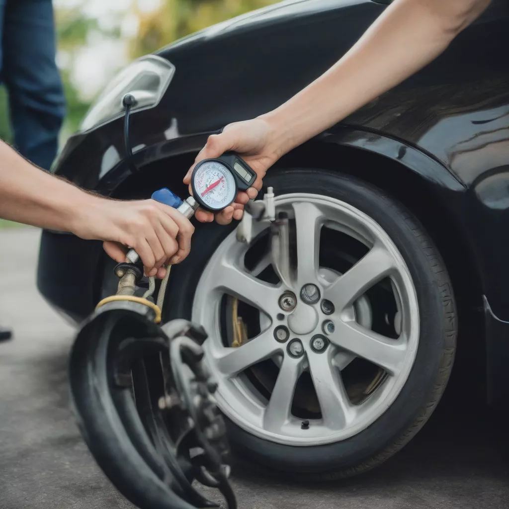 Kiểm tra áp suất lốp xe