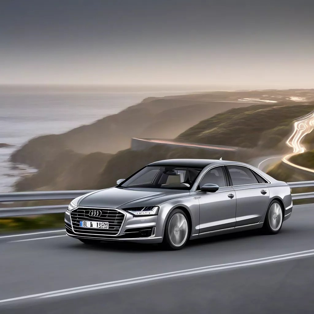 Audi A8 trên đường