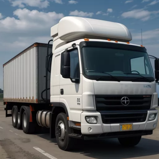 쳉롱 H7 트랙터를 점검하는 운전기사