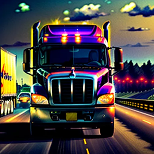 Truck Driver Operating a Manual Transmission