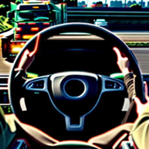 Truck Driver on the Road