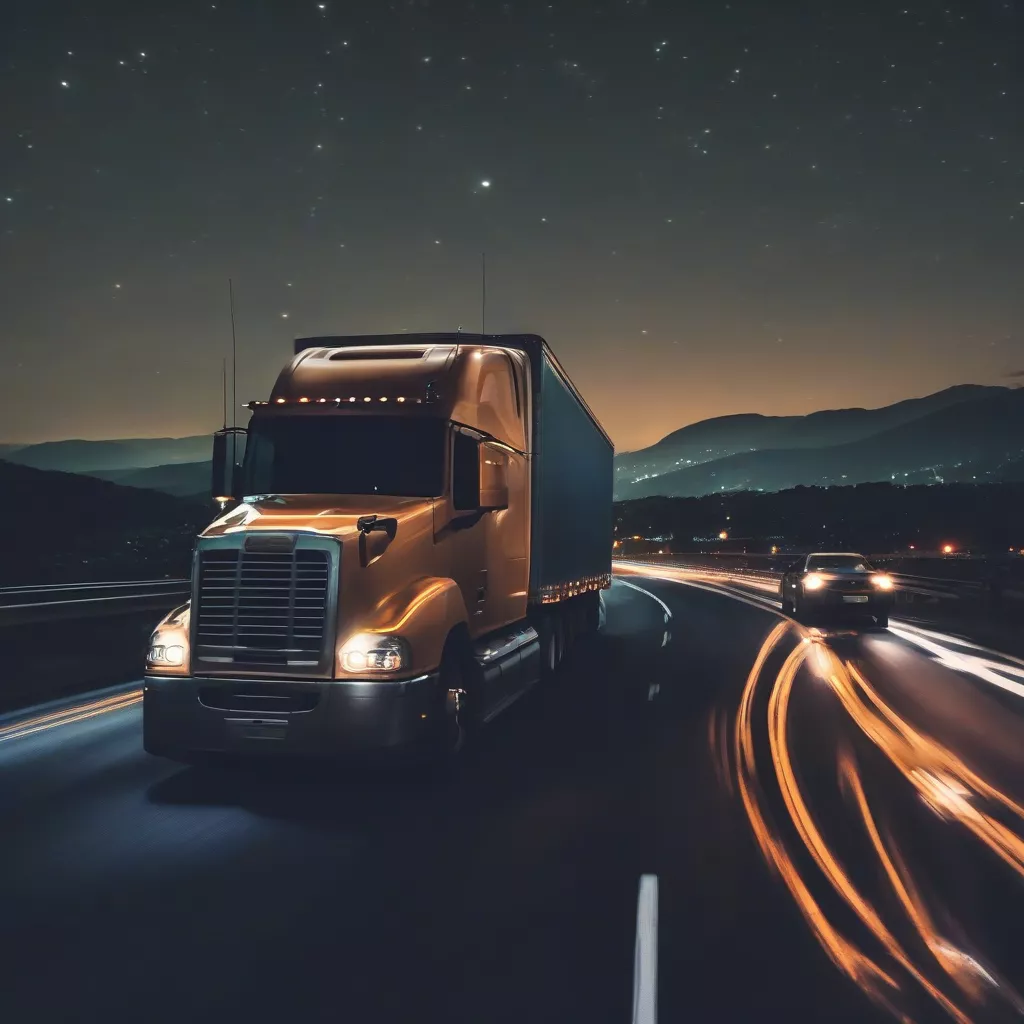 Truck Driver on the Highway