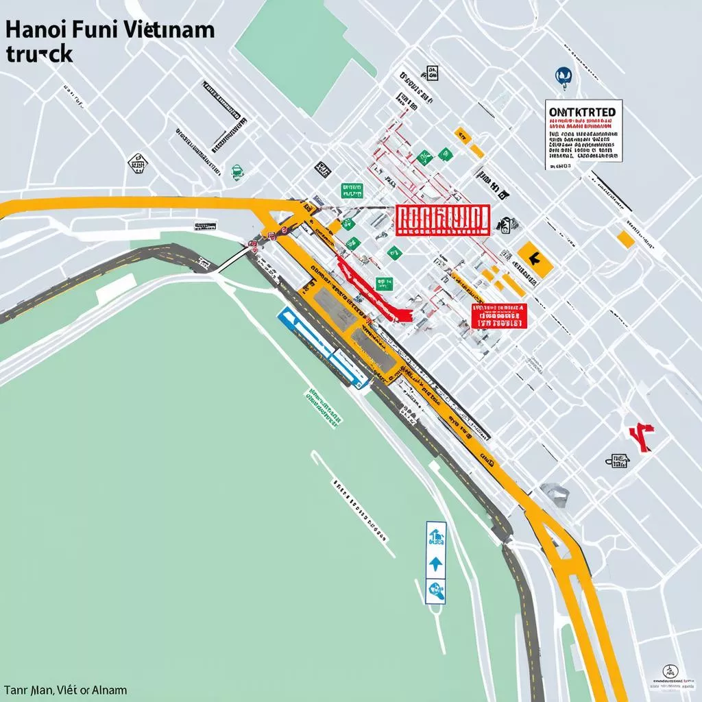 Guida di Hanoi per autisti di camion: strade vietate