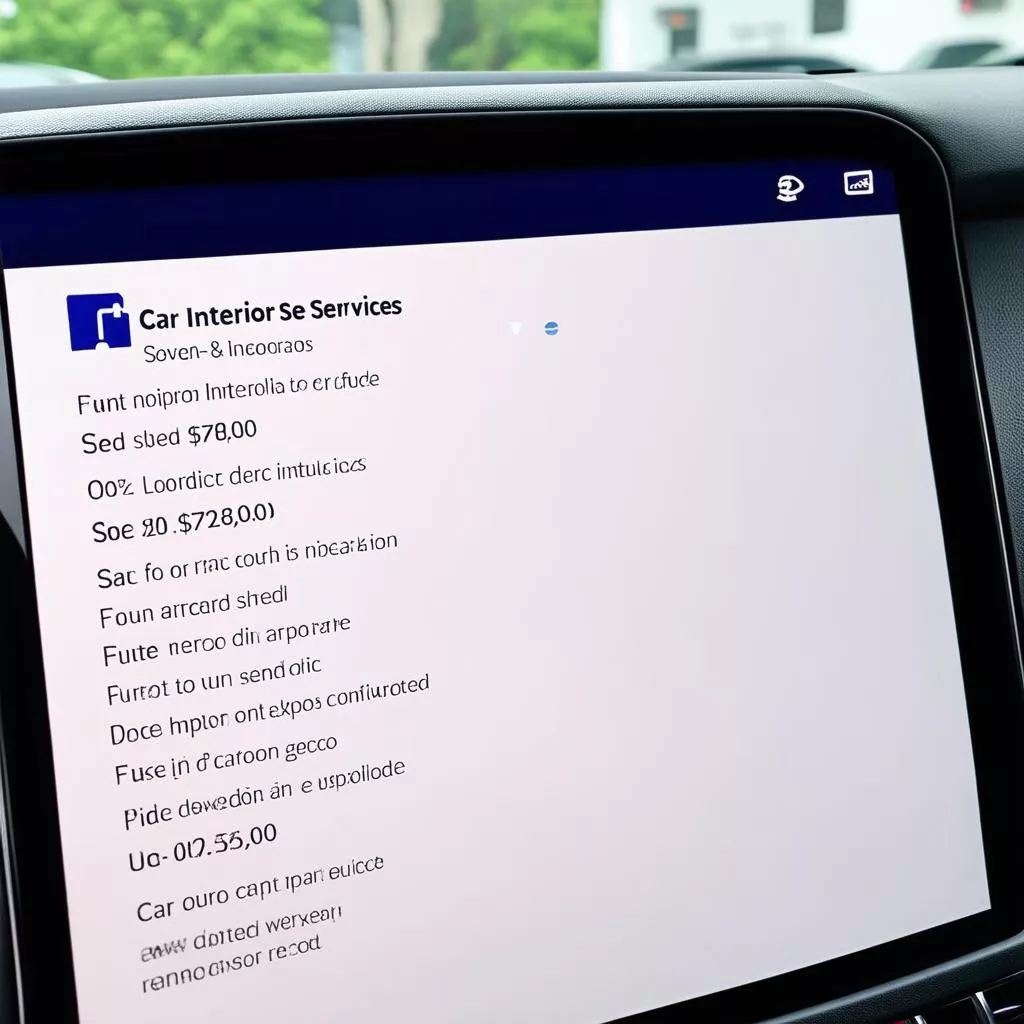 Hien Van Truck Interior price list
