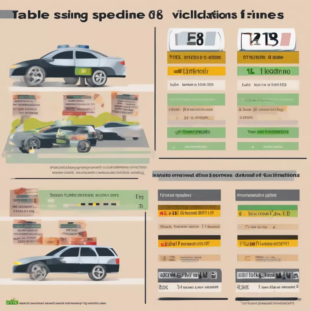 Bảng giá phạt quá tốc độ