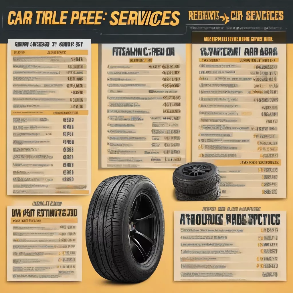 Bảng Giá Vá Xe Ô Tô