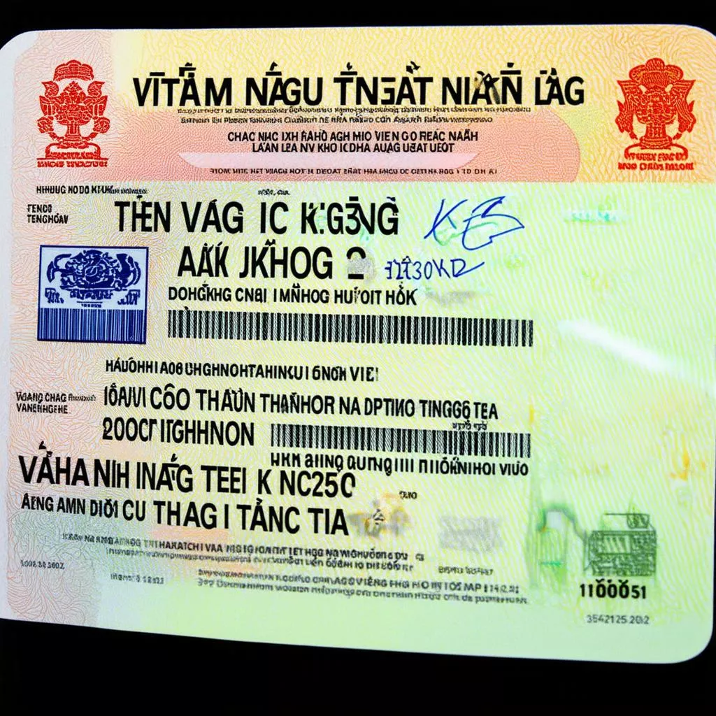 Vietnamese Driver's License