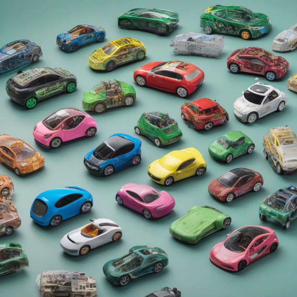 Kids' electric car circuit board diagram