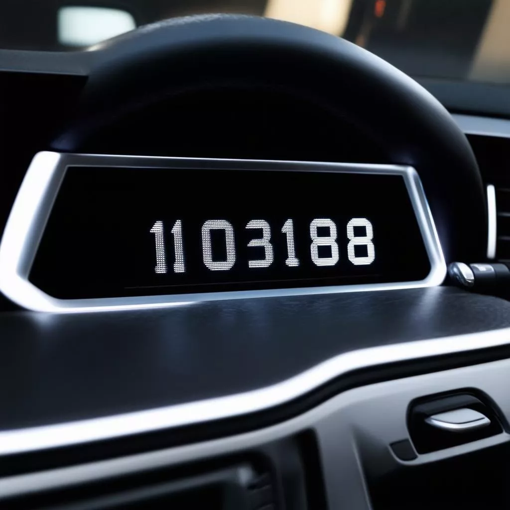 कार डैशबोर्ड पर मोबाइल नंबर प्लेट: स्टाइल और सुविधा
