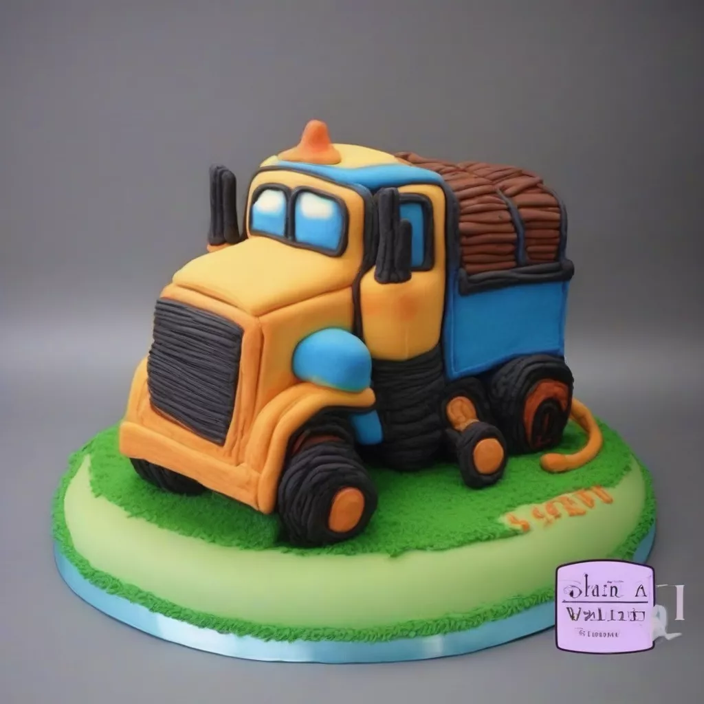 Kue ulang tahun berbentuk truk