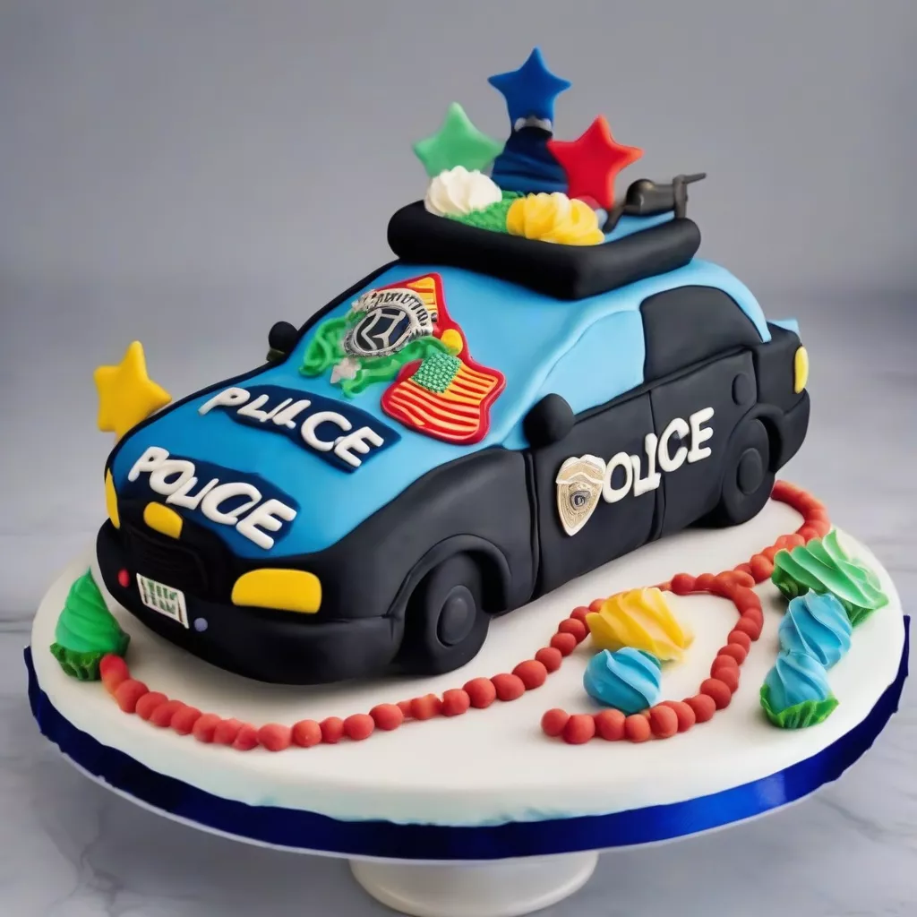 Police Car Cake: The Perfect Gift for Boys