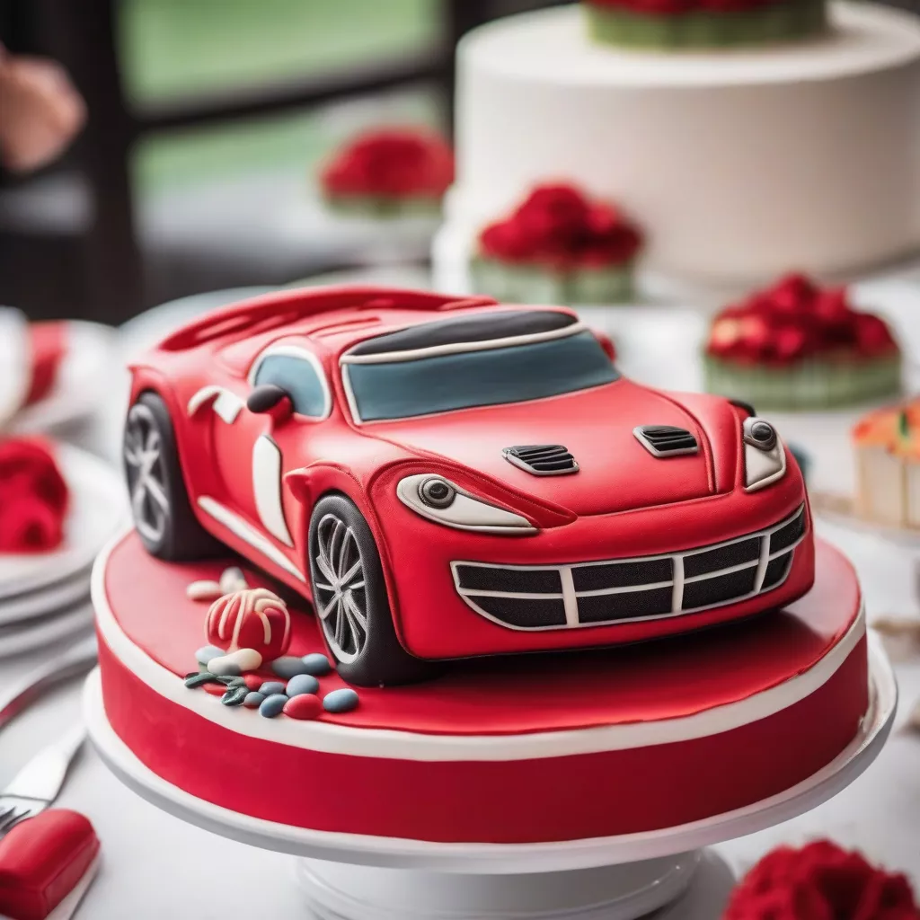 Bánh sinh nhật hình ô tô đẹp: Món quà độc đáo cho các tín đồ tốc độ