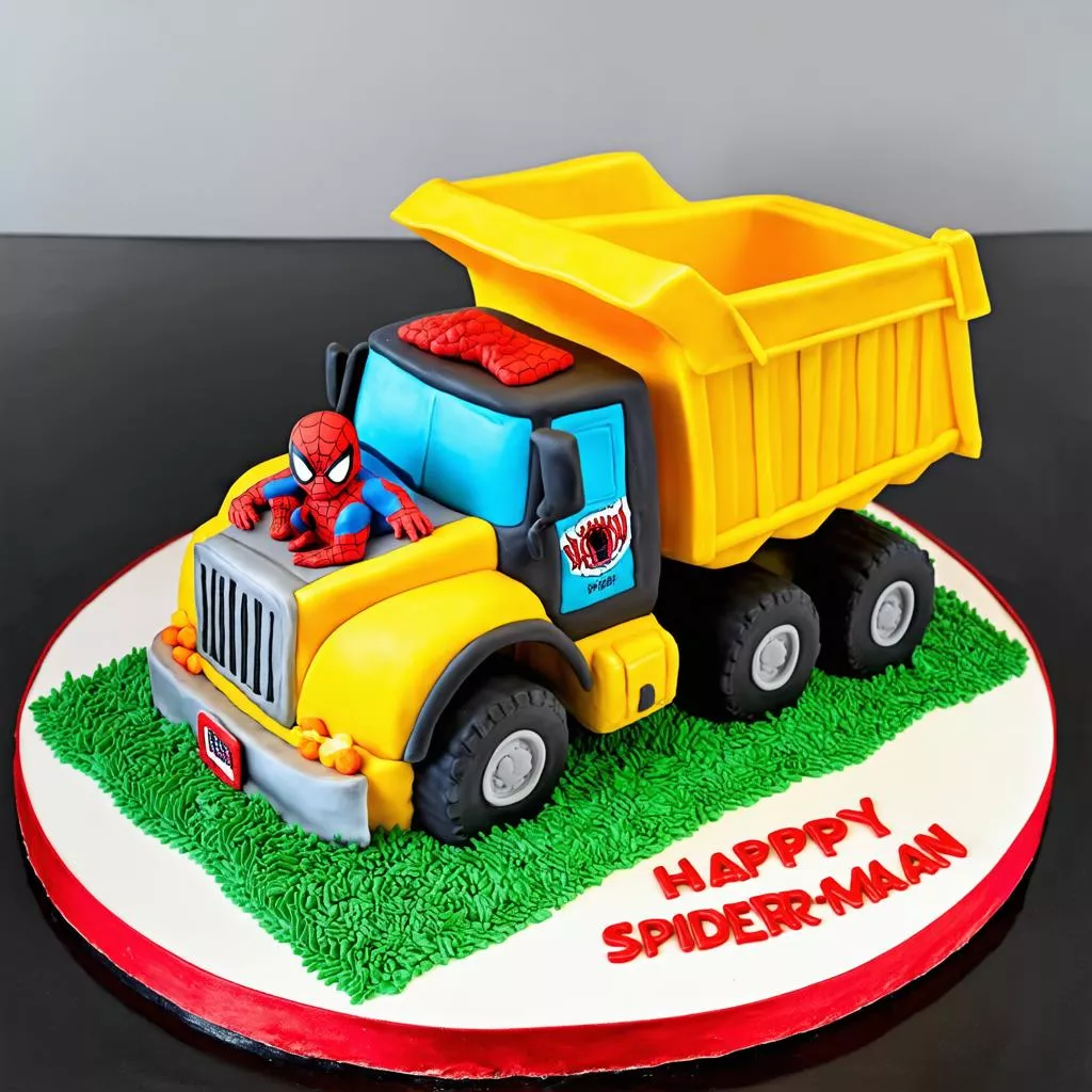 Torta Compleanno Spiderman a Forma di Camion: Un Regalo Speciale per Bambini