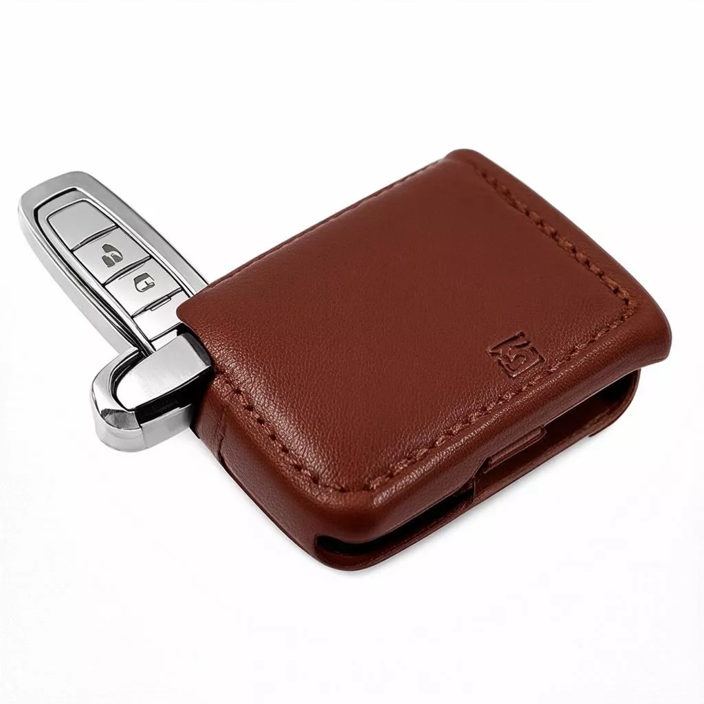 Bảo vệ xế yêu với bao da chìa khóa ô tô Santafe - Xetaihanoi.edu.vn