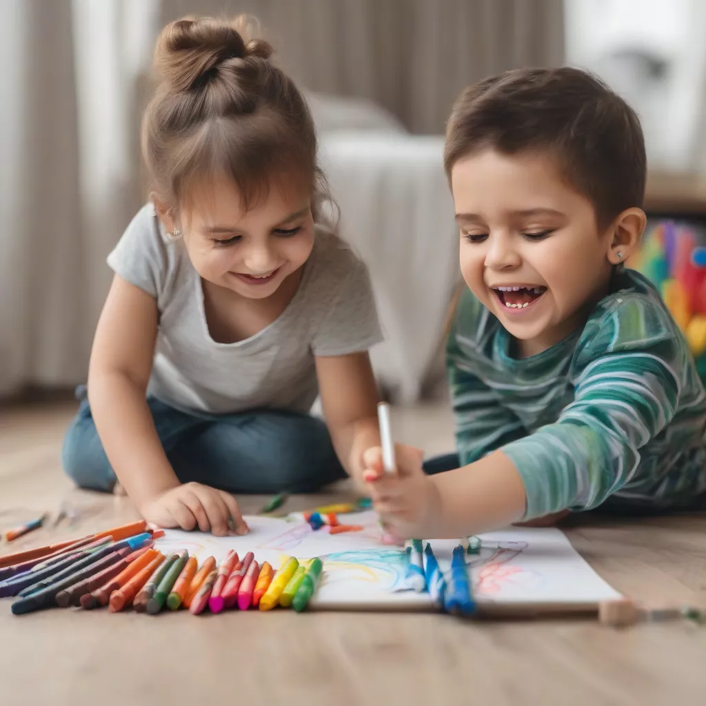 Bé Đang Vẽ Ô Tô