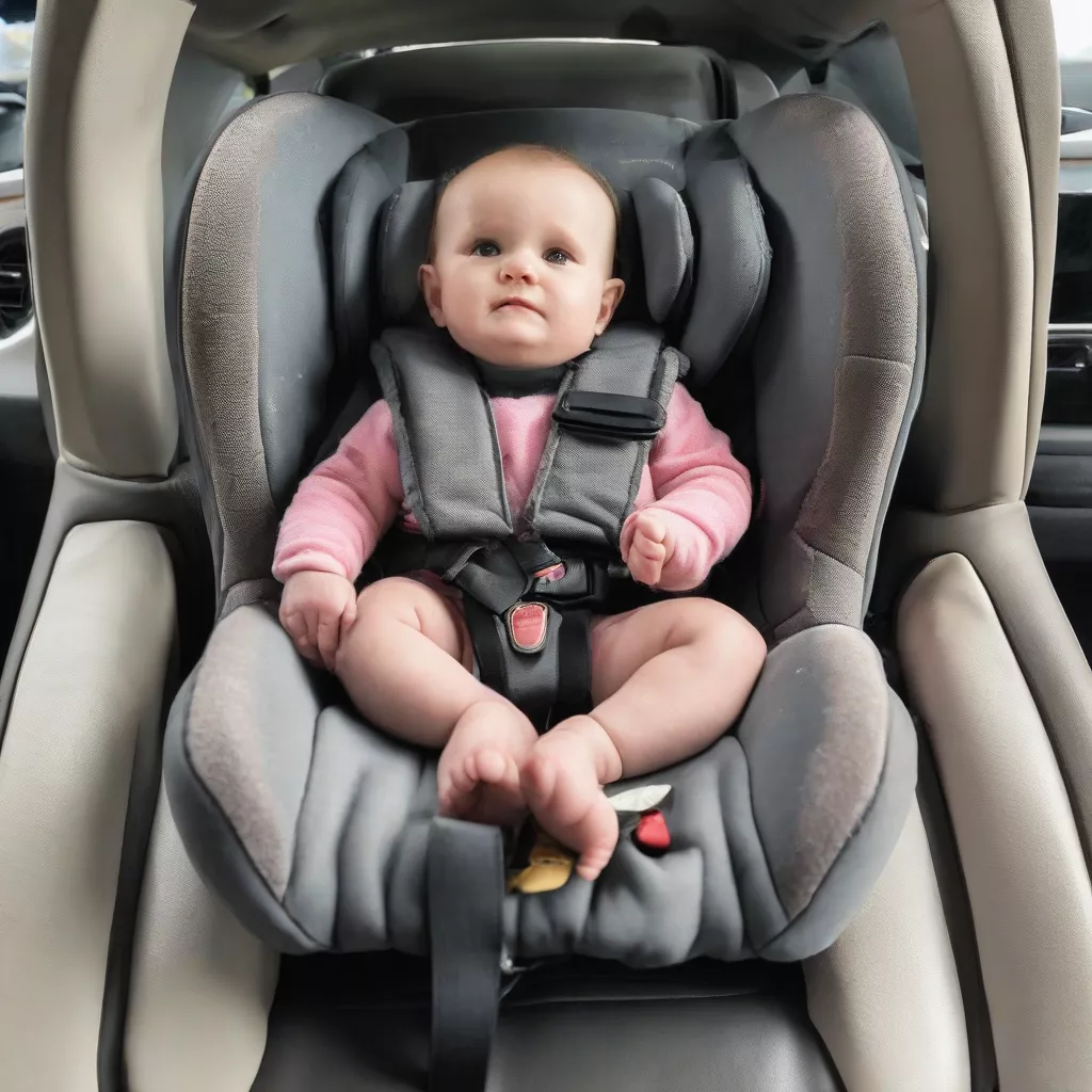 Child in a car seat