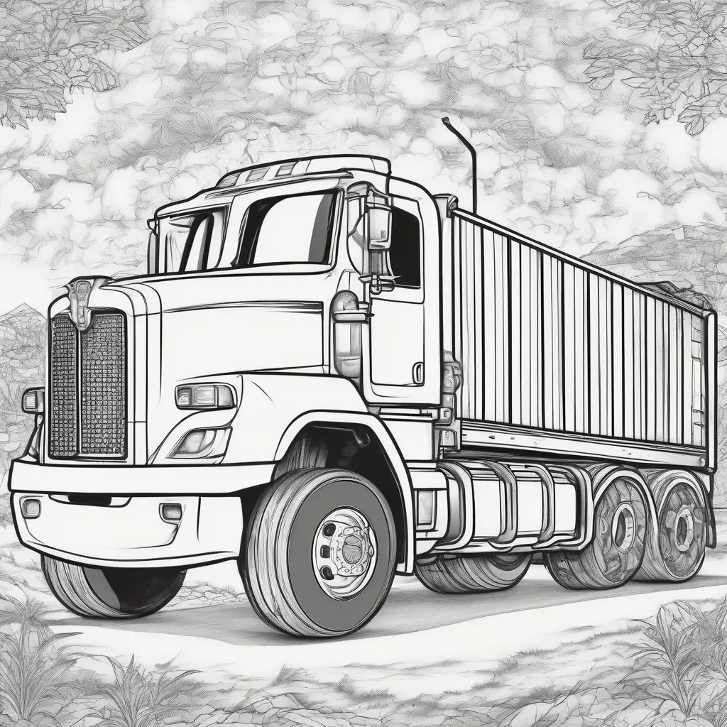 Truck Coloring Pages: Fueling a Passion for Trucks