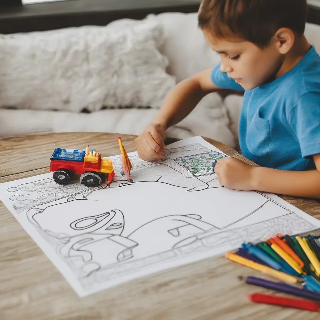 Car Coloring Pages: Unleash Your Child's Creativity
