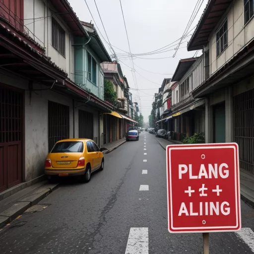 No Parking Sign in Vietnam