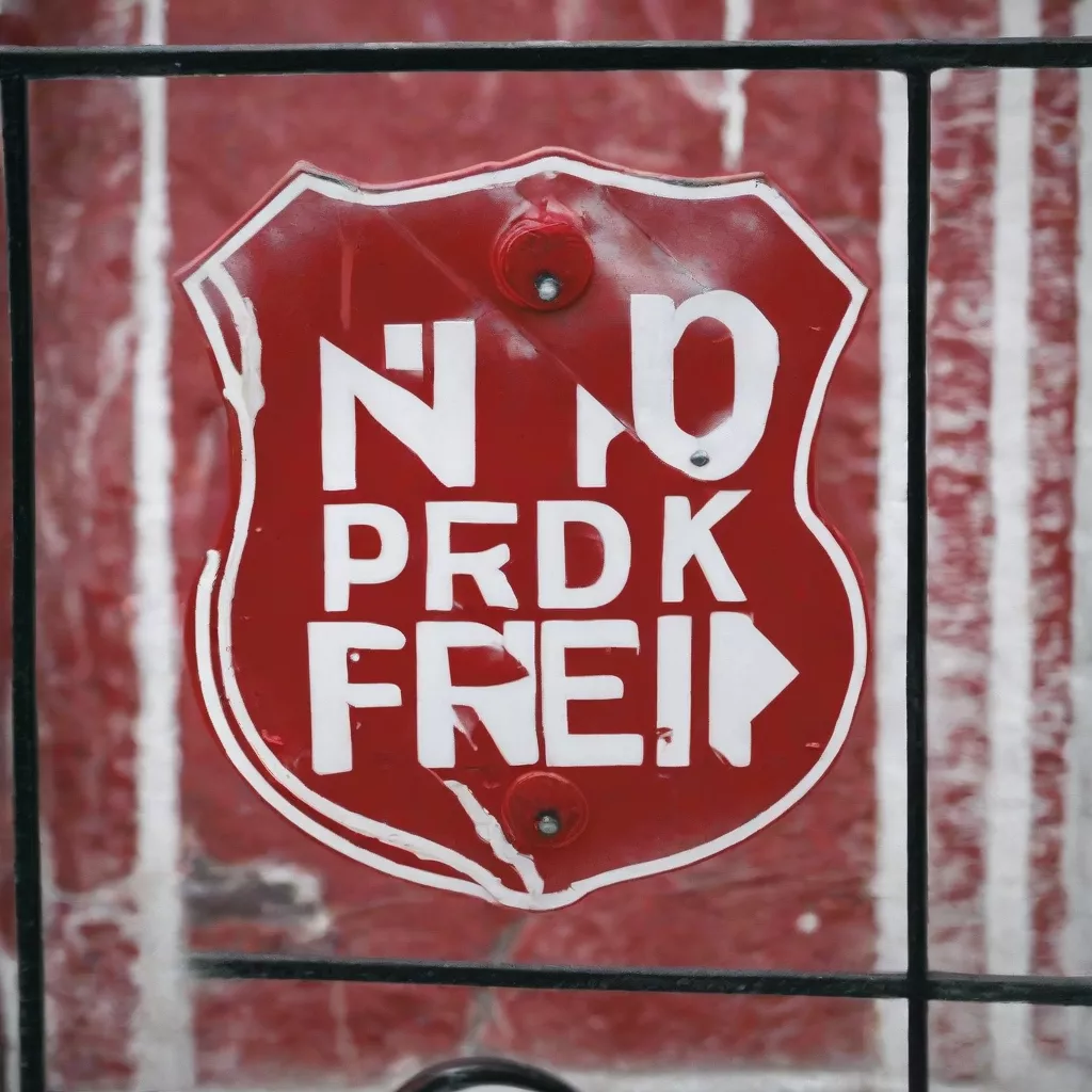 Sinal de proibido estacionar