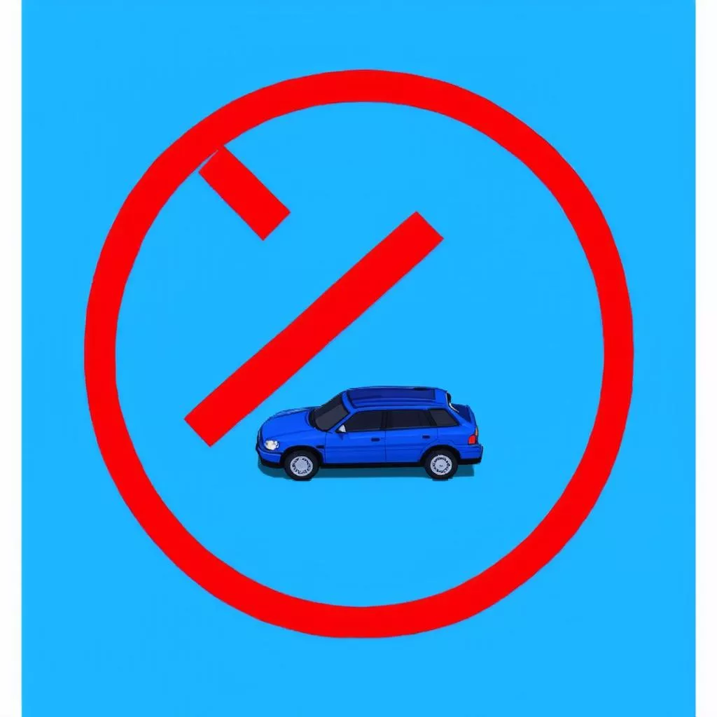No Stopping or Parking Sign
