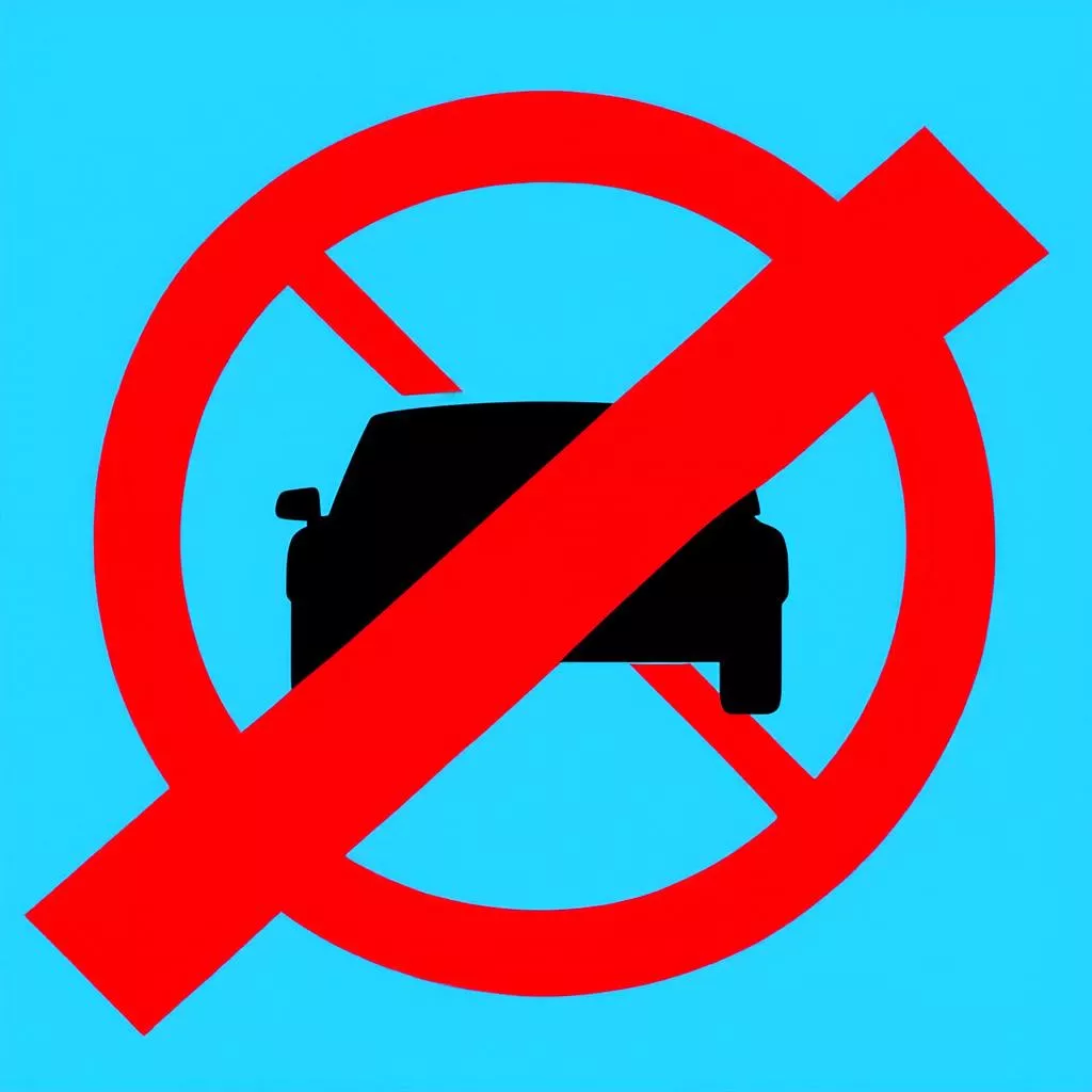 Bảng cấm ô tô:  Hiểu rõ để tránh bị phạt