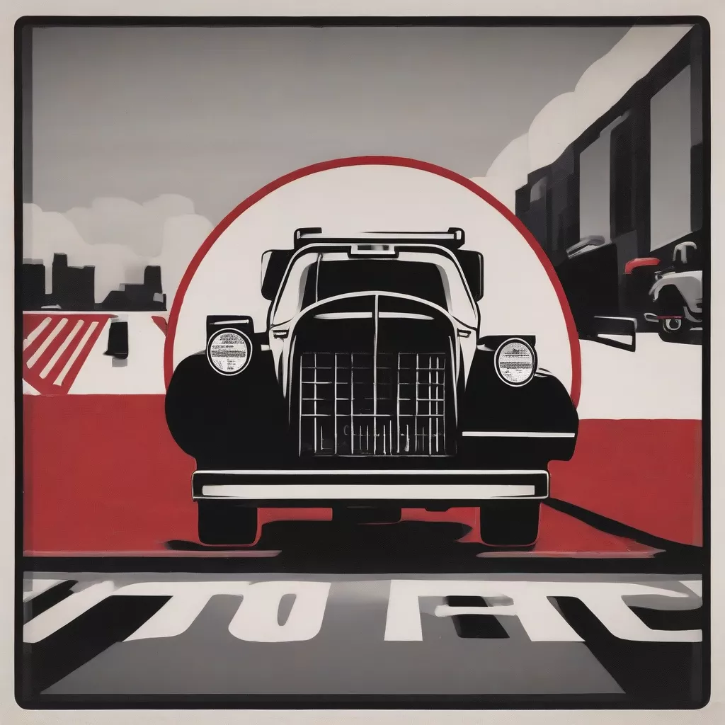 No Trucks Allowed sign