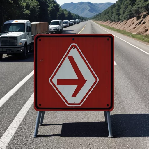 Truck restriction sign