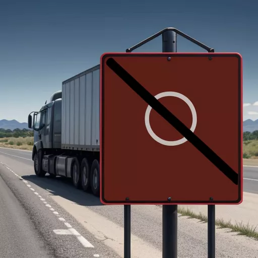 No truck sign