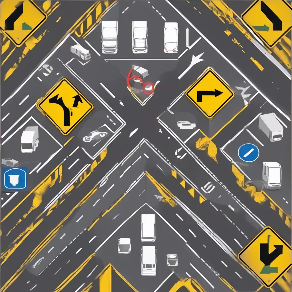 Panneau de signalisation pour camions