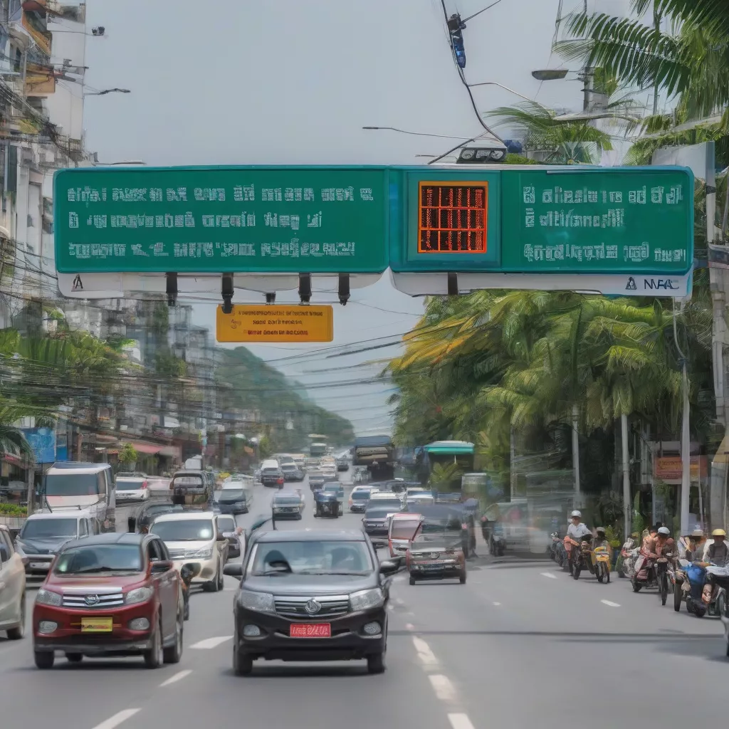 Hình ảnh biển báo phạt nguội Đà Nẵng