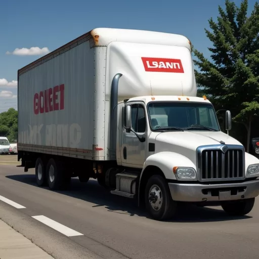 Oversize load warning sign on a truck