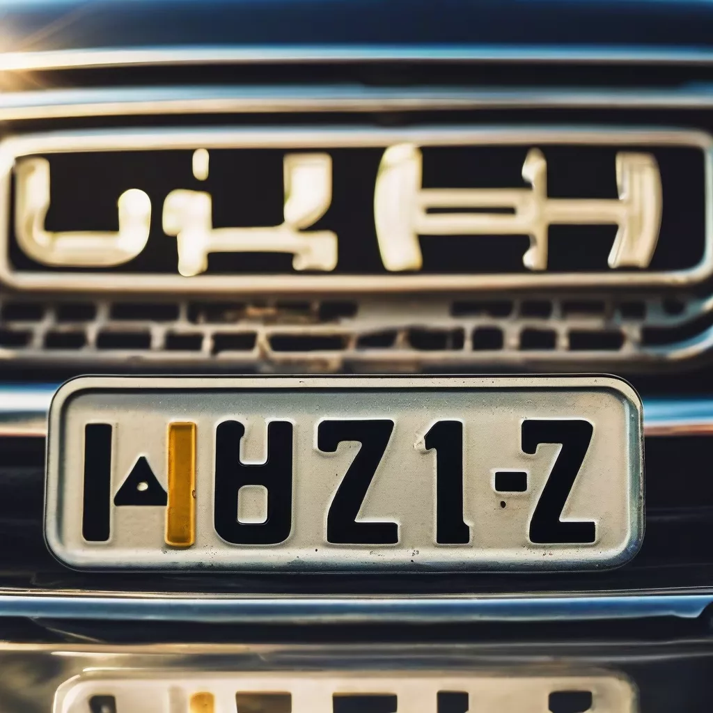 Lucky Feng Shui License Plate