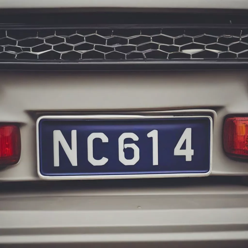 Vietnamese car license plate