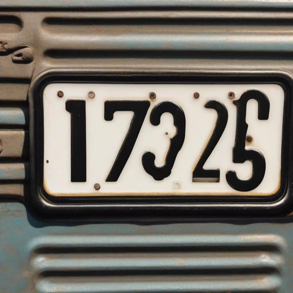 Lucky Truck License Plate