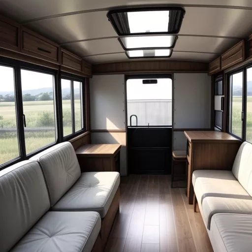 Biến thùng xe tải thành nhà - phòng khách