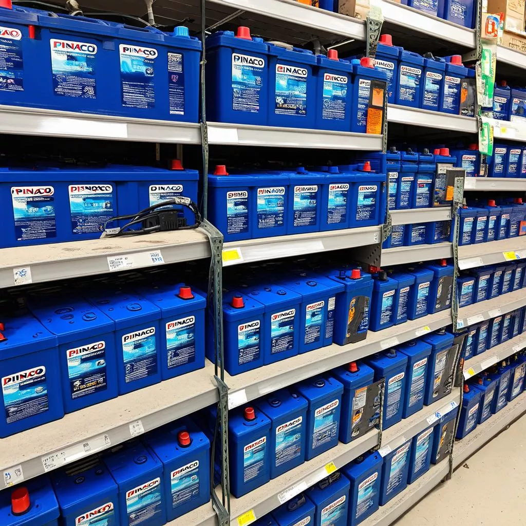 Pinaco Car Battery on a Shelf