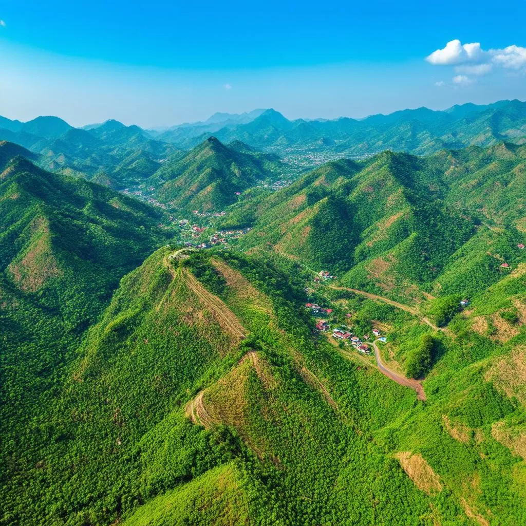 Binh Lieu aerial view