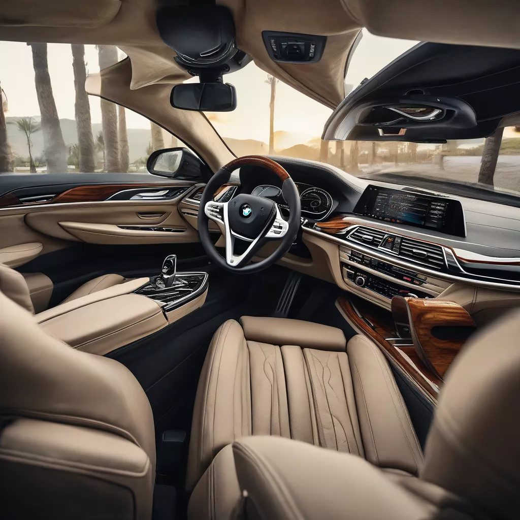 BMW 750i Twin Turbo interior