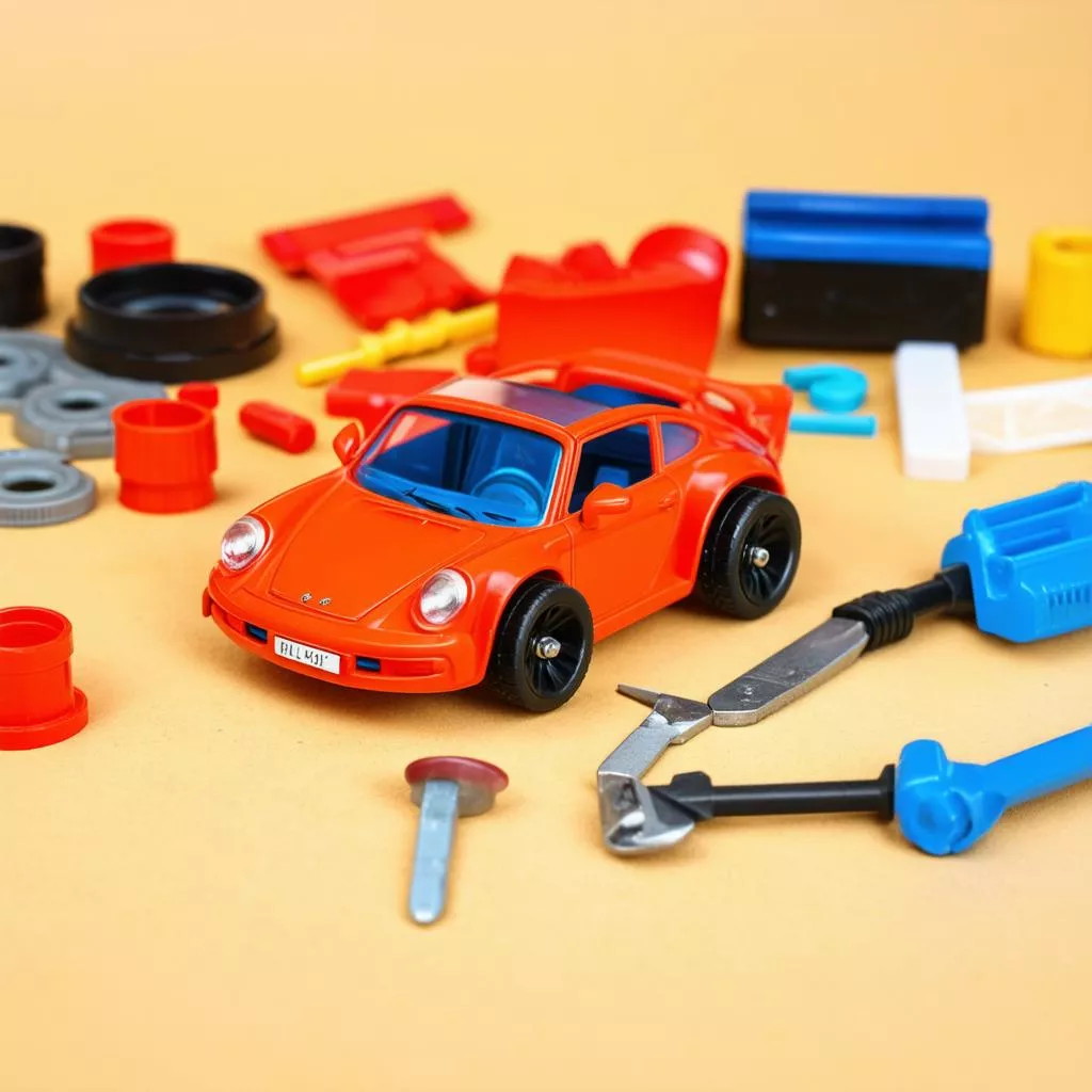 Khám Phá Thế Giới Xe Cộ Với Bộ Đồ Chơi Sửa Chữa Ô Tô