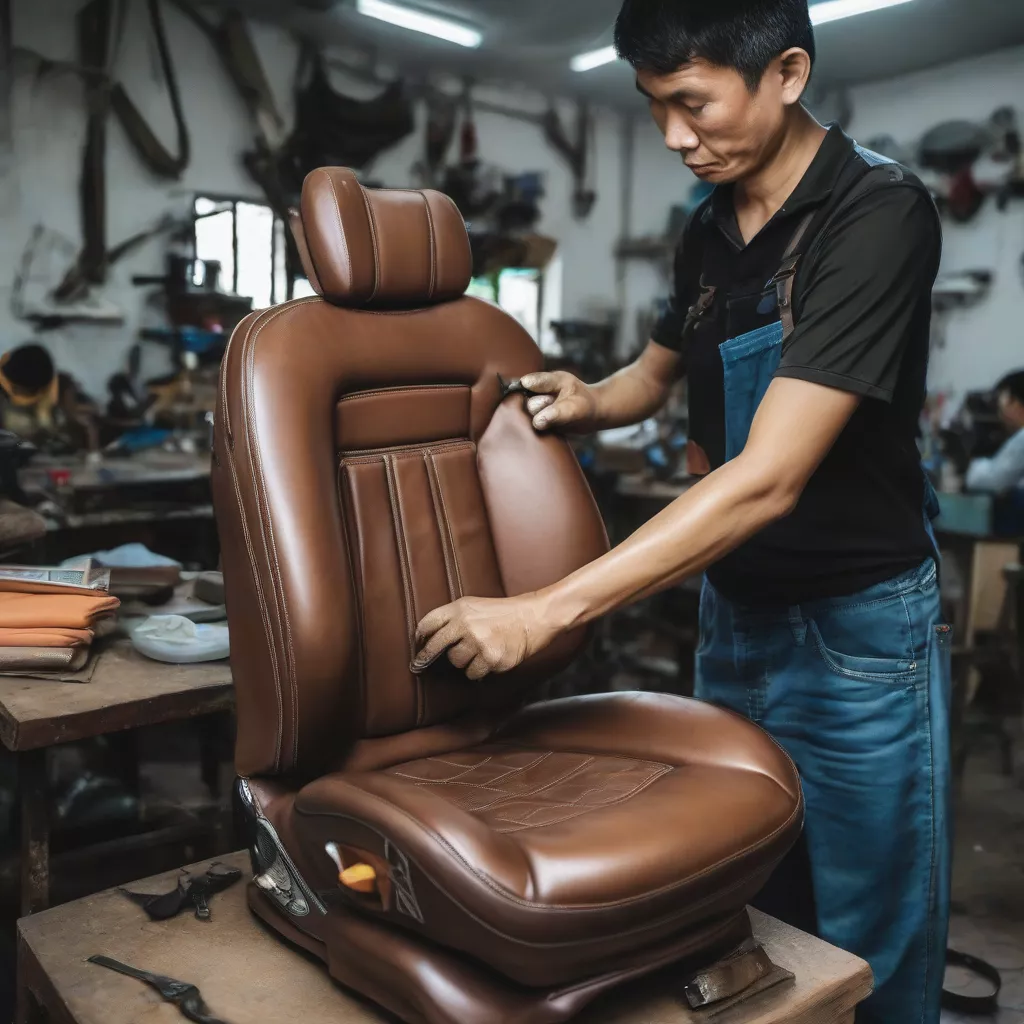 Rivestimento sedili in pelle marrone ad Hanoi