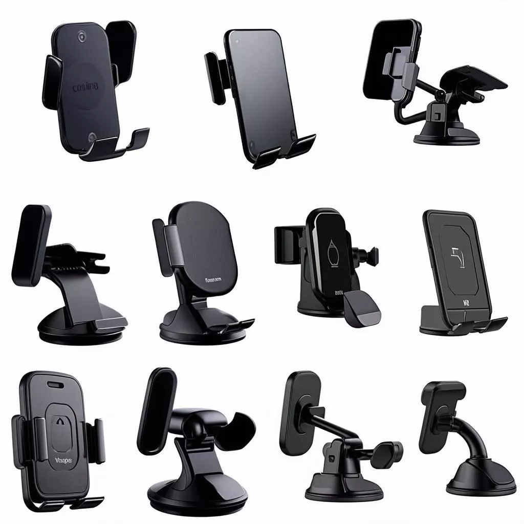 Bộ sản phẩm giá treo điện thoại trên xe ô tô đa dạng mẫu mã