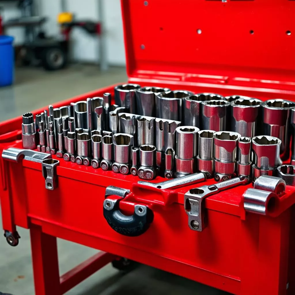 Impact wrench set for cars